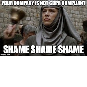 Not GDPR compliant