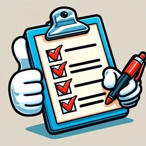 self assessment image of a checklist on a clipboard